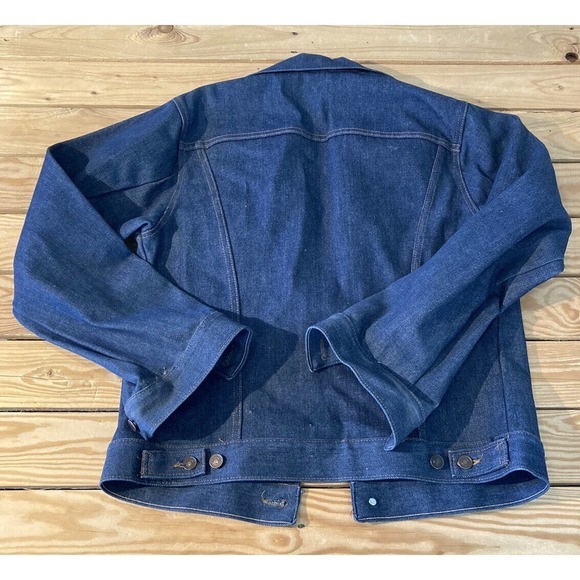 Vintage Men’s Blue Button Up Denim Jacket Size Medium - Picture 2 of 6